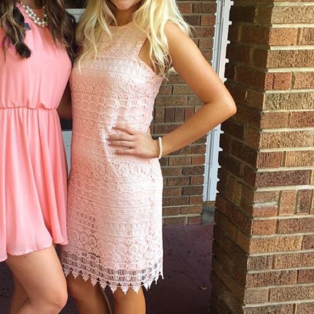 Pink Lace Necessary Objects Dress
